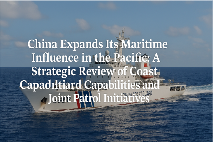 China Expands Its Maritime Influence in the Pacific: A Strategic Review of Coast Guard Capabilities and Joint Patrol Initiatives